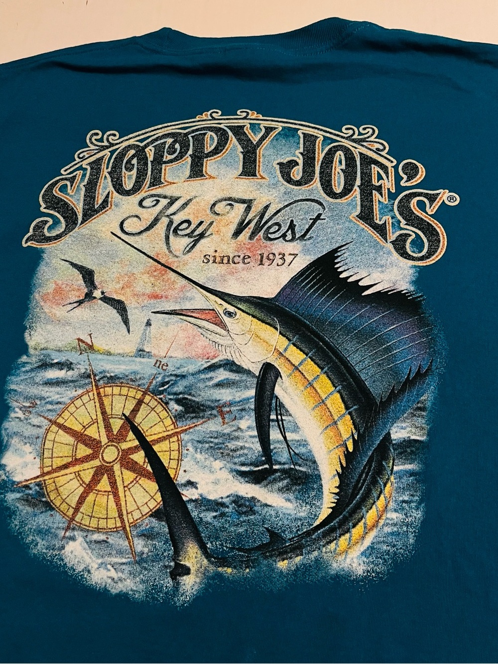 NEW Sloppy Joes Bar Key West Florida Fishing Marlin T-Shirt XL Hemmingway Duval